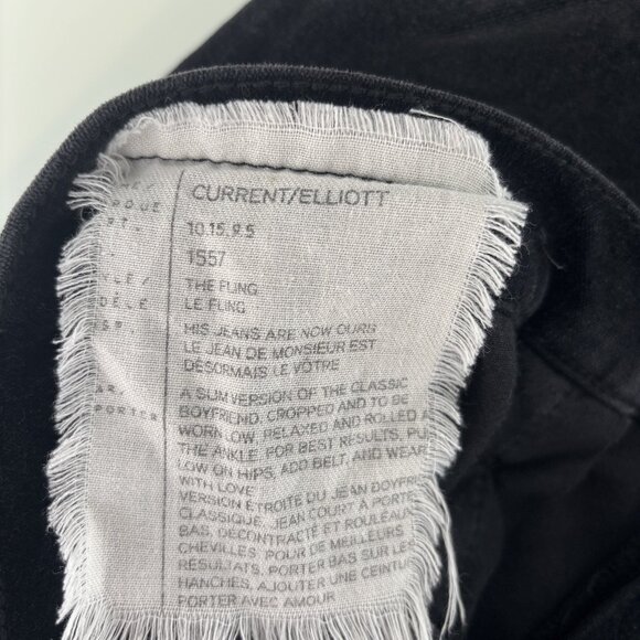 Current Elliott JEANS Black Denim Size 32 - Picture 8 of 8